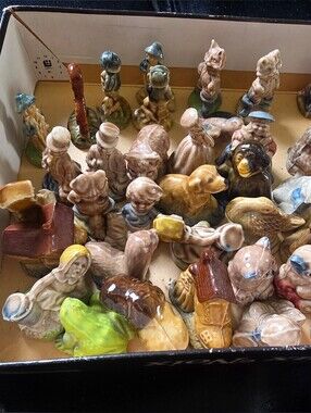 Lot Of 37 Collectible Wade Red Rose Tea Figurines With Gingerbread Man